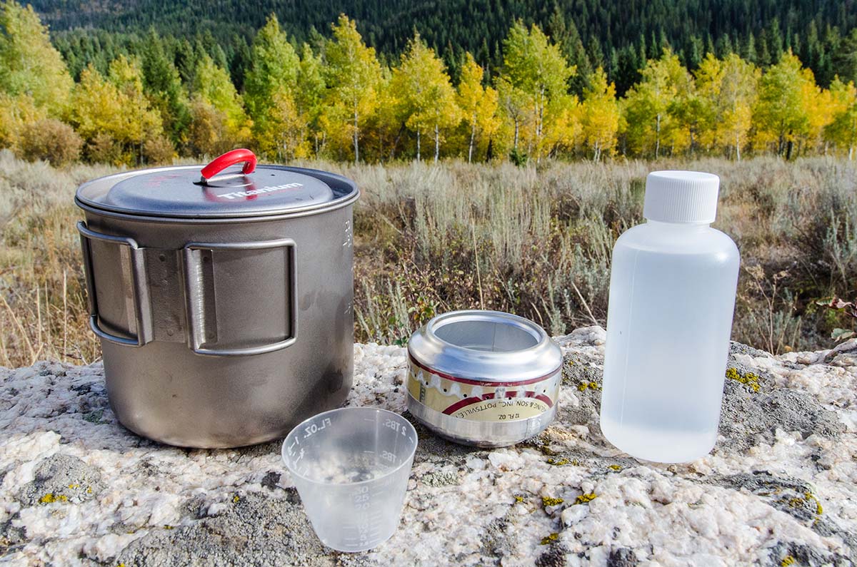 Ultralight shop alcohol stove